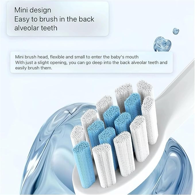 Kids Replacement Electric Toothbrush Heads Compatible For Philips Kids HX6042 HX6032 HX6311 HX6312 HX6322 HX6321 HX6320 HX63404/8pcs(4pcs)