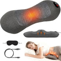 FSA Eligible HSA Triple Fusion Back MassagerSmooth Electric Lumbar Support Pillow Spine Back Massager with Heat &ampVibrating Massage AirbagTractionBack Support Pillow for Relief Deep Tissue