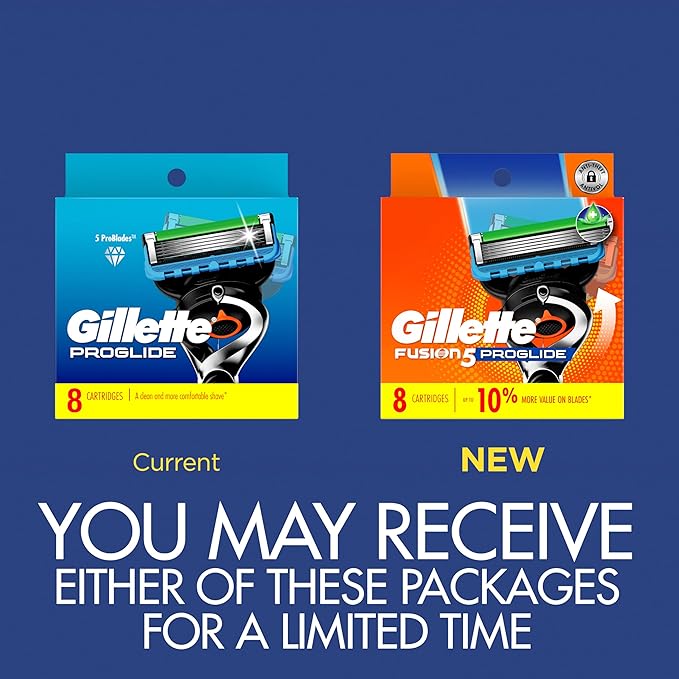 Gillette ProGlide Razor Refills for Men 8 Razor Blade Refills