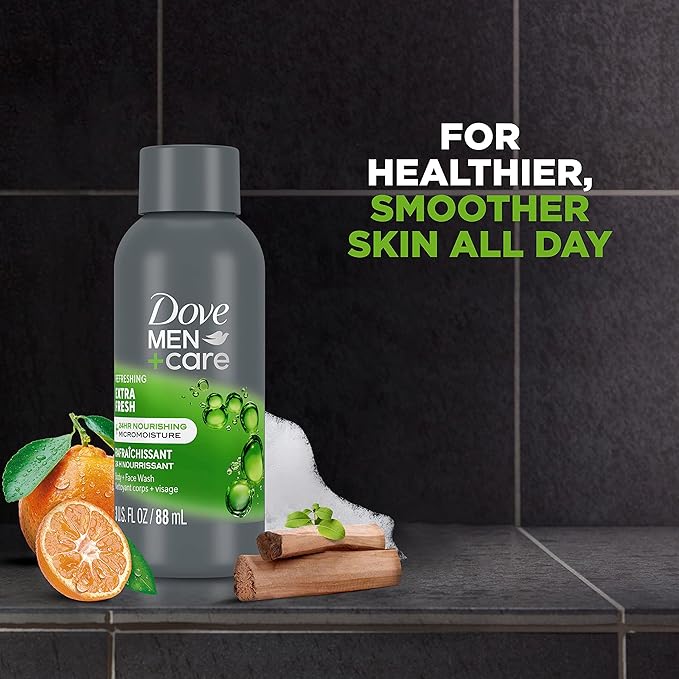 Dove Men+Care Dove Men+Care Body Wash Extra Fresh 3 Ounce (Pack of 24)