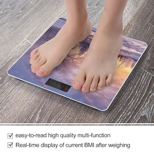 Winter Smart Scale for Body Weight Accurate Bathroom Scale with LED Display Digital Weight Scales Weighing Machine High Precision Scales for Bath Home