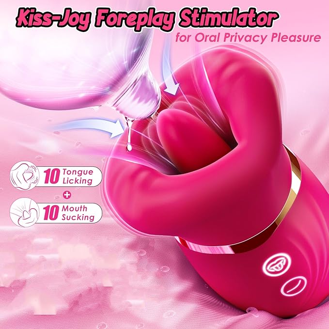 Nipple Sucking Sensory Toys Woman 10 Vibration &amp Thrusting Tongue Licking Virabtor Sucker KFY101211