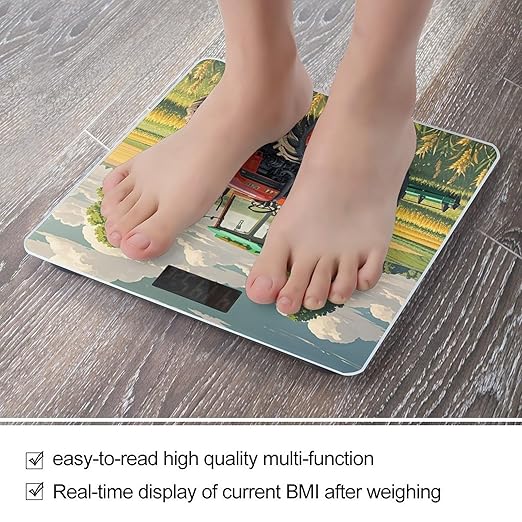 Tractor Theme Scale for Body Weight Smart Scales Digital Bathroom Scale High Precision Weighing Scales with Large Display Weighing Machine for People