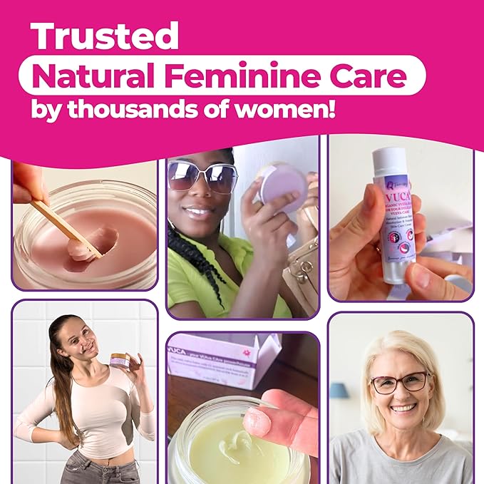 Vulva Balm (Calendula w/o Mint 2oz) – All-in-One Organic Vaginal Moisturizer Cream with 11 Botanicals – Menopause &amp Incontinence Care Cream for Intimate Skin – Soothes Redness Dryness &amp Irri