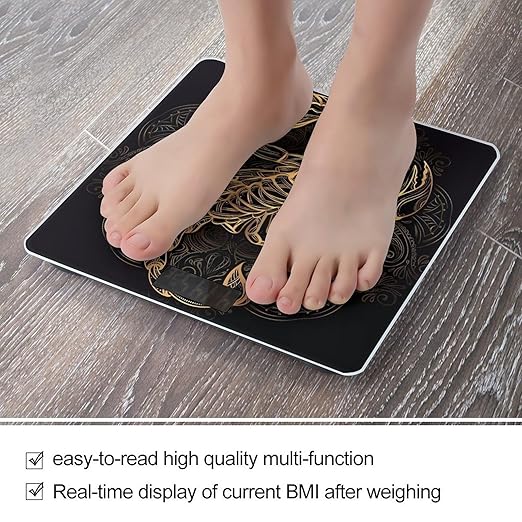 Gold Scorpion Scale for Body Weight Digital Bathroom Scale Precision Smart Weighing Scales with Clear LED Display Accurate High Precision Scales Weighing Machine