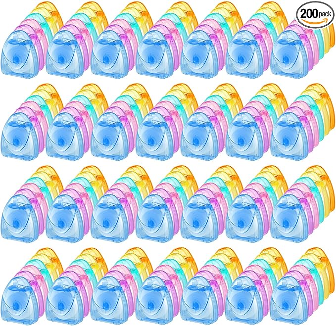 Patelai 200 Boxes Dental Floss Bulk Each 54 Yards/50 M Mint Waxed Mini Travel Size Tooth Floss Picks Pack Individually Wrapped for Adults Homeless Teeth Protection