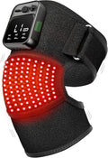 Knee Massager with Heat and Red Light Therapy for Pain Relief: Cordless Heated Knee Brace V6.0[2025 Upgraded] - Infrared Heat and Vibration Massage