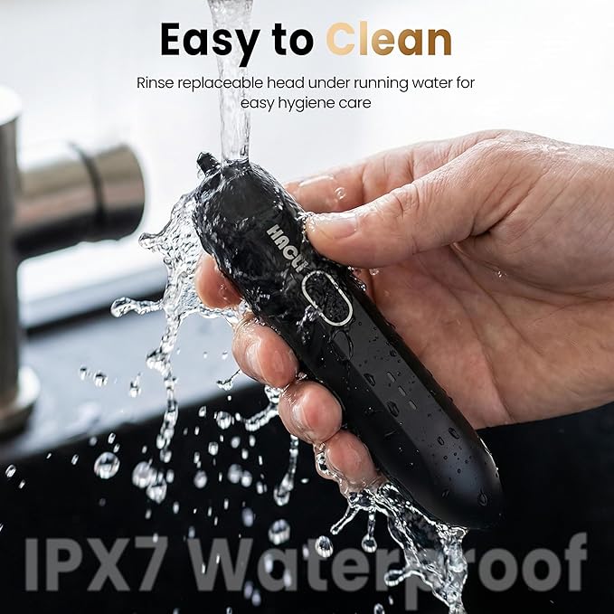 Nose Hair Trimmer for Men Women - HACLI Electric Painless Nose Hair Clipper 8000RPM Powerful Motor IPX7 Waterproof Safe &amp Quiet Replaceable Head Travel Lock USB-C Rechargeable