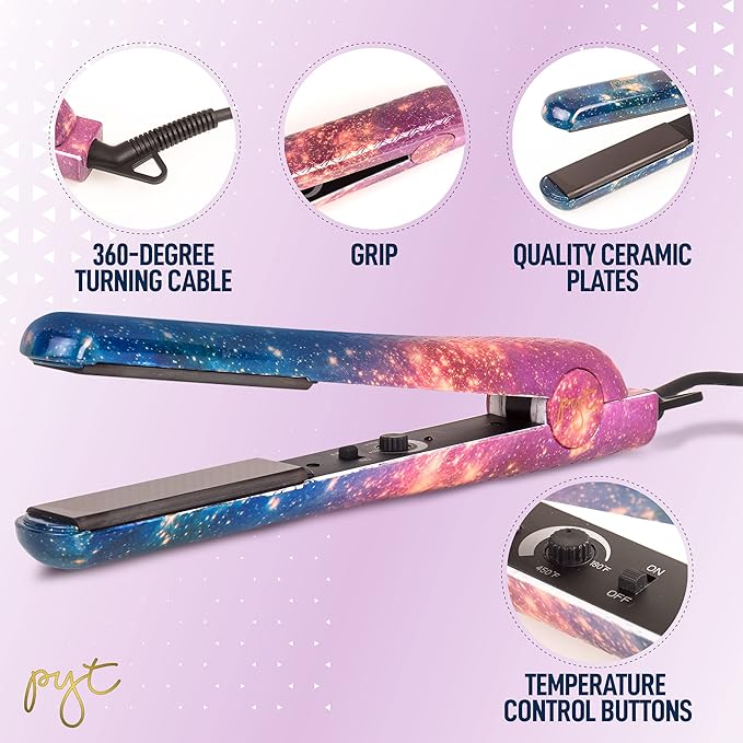 PYT Lola Tool Kit 1.25 Flat Iron 1 Curling Wand 19 mm 1 Mini Hair Straightener