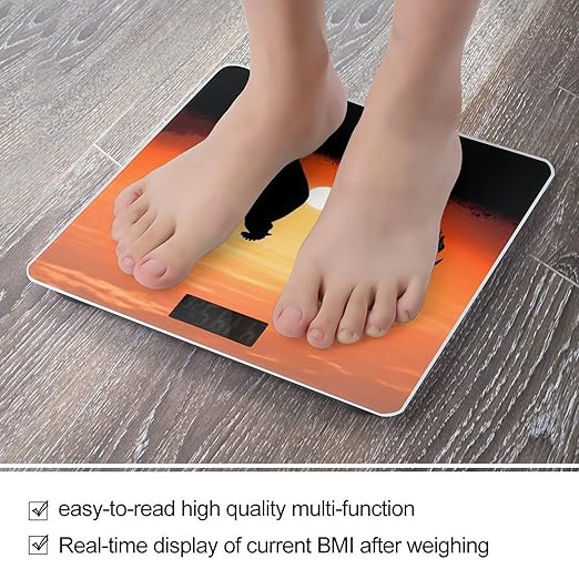 Animal Chickens Bathroom ScaleHighly Accurate Digital Weighing Machine for People Bright LED Display Weight Scale for The Aldult Home Use