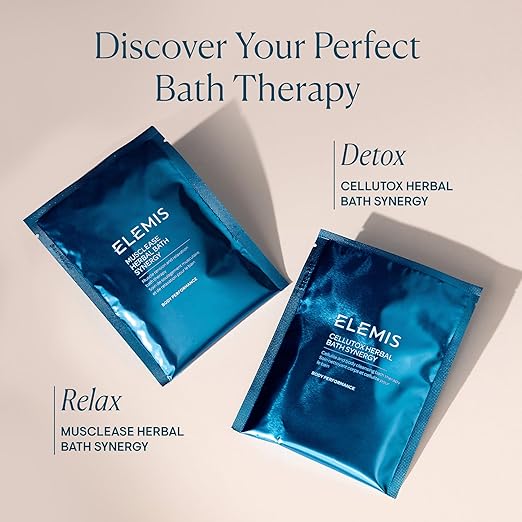 ELEMIS Cellutox Herbal Bath Synergy 10-Pack Detoxifying Herbal Bath Sachets for Smoother Skin