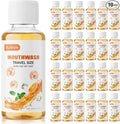 Travel Mouthwash Bulk Mini Mouthwash Travel Size Fresh Orange Portable Individual Bottles 35ml/1.2fl oz for Hotel Toiletry Kits (50)