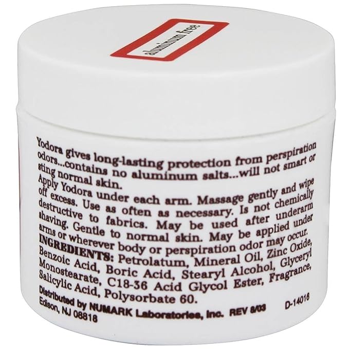 Yodora Deodorant Cream 2 oz (Pack of 2)