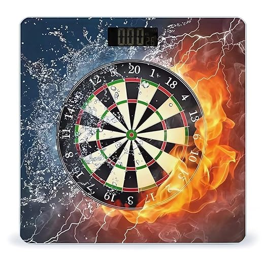 Dart Board Scale for Body Weight Digital Bathroom Scale Precision Smart Weighing Scales with Clear LED Display Accurate High Precision Scales Weighing Machine