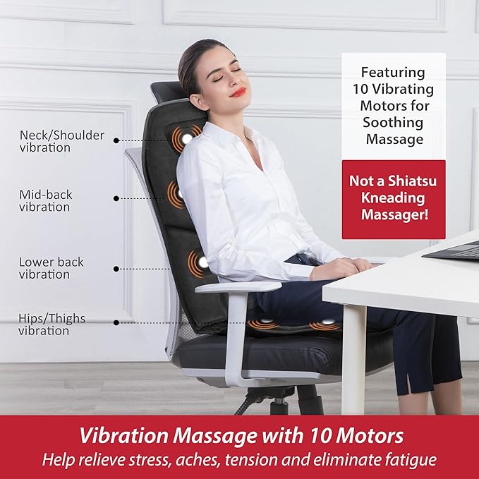 COMFIER Cordless Neck Massager &amp Massage Seat Cushion