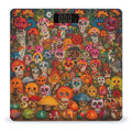 Mexican Folk Art Bathroom Scale Rounded Smart Scale for Body Weight Automatic Power On/Off Weight Scales Accurate Bathroom Digital Scales for Pet Home Bedroom Kitchen