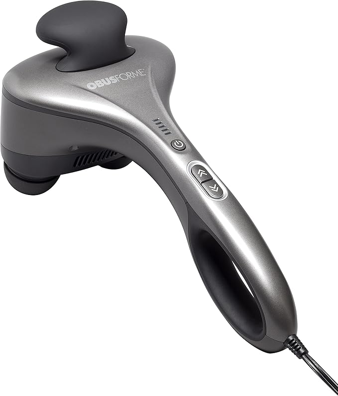 ObusForme Professional Body Massager - Percussion Massager 3000 Pulses Per Minute and Five Massage Settings. Electric Hand-Held Massager