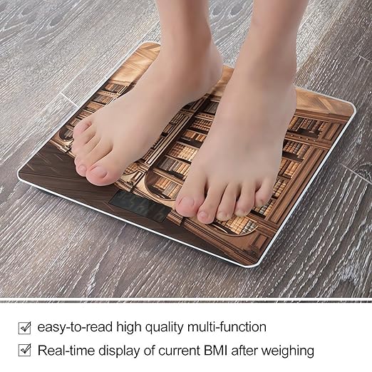 Library Bookcase Bathroom ScaleHighly Accurate Digital Weighing Machine for People Bright LED Display Weight Scale for The Aldult Home Use