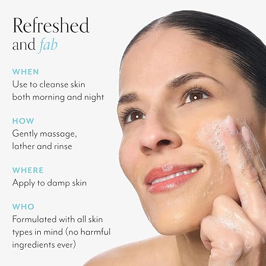 Bliss Soapy Suds &amp Fab Foaming 2-in-1 Cleanser - Hydrating &amp Cleansing Daily Use Skincare - Clean Vegan Cruelty-Free Body &amp Face Wash