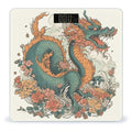 Flowers and Dragons Smart Scale for Body Weight Accurate Bathroom Scale with LED Display Digital Weight Scales Weighing Machine High Precision Scales for Bath Home