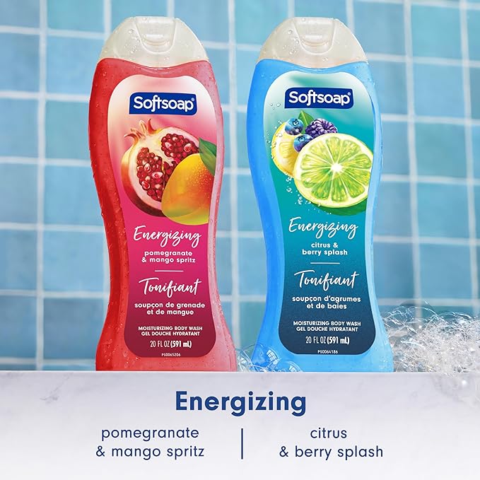 Softsoap Moisturizing Body Wash Citrus Splash &amp Berries 591 mL (Pack of 4)