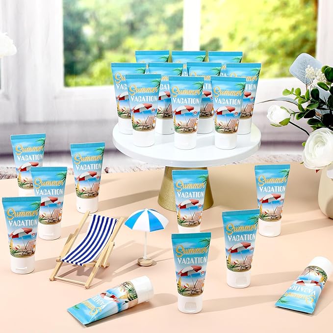 36 Pcs Mini Tinted Sunscreen Bulk for Summer Vacation Party Spf 30 Water Resistant Sunscreen Lotion Bulk 1 oz Travel Size for Thank You Gifts Summer Vacation Party Supplies