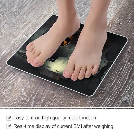 Halloween Horror Bathroom ScaleHighly Accurate Digital Weighing Machine for People Bright LED Display Weight Scale for The Aldult Home Use