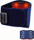 Cordless Back Massager Belt - FSA-HSA Eligible Red Light Therapy Massage Belt with 5 Heating Levels3 Vibration Modes Lower Back Massager for Pain Relief Deep Tissue4 MotorsBattery-Powered (Blue)