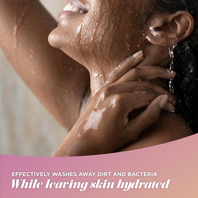 Caress Body Wash Tahitian Pomegranate &amp Coconut Milk Moisturizing Body Wash for Renewed Glowing Skin Exfoliating Body Soap Liquid 20 Fl Oz (Pack of 2)