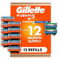 Gillette Fusion5 and ProGlide Men's Razor Blade Refills 5-Blade Cartridges Variety Pack 12 Count