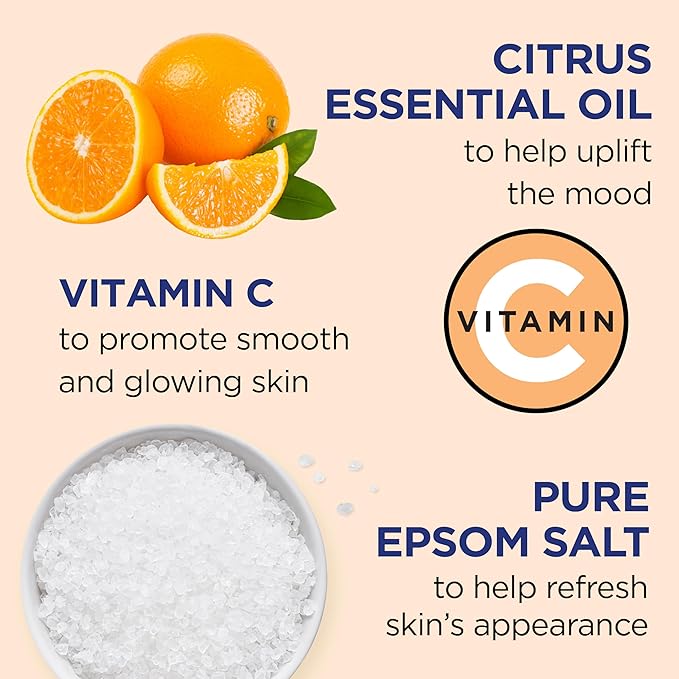 Dr Teal's Kids 3-in-1 Elderberry Bath: Bubble Bath Body Wash &amp Shampoo 20 fl oz. &amp Body Wash with Pure Epsom Salt Glow &amp Radiance with Vitamin C &amp Citrus Essential Oils