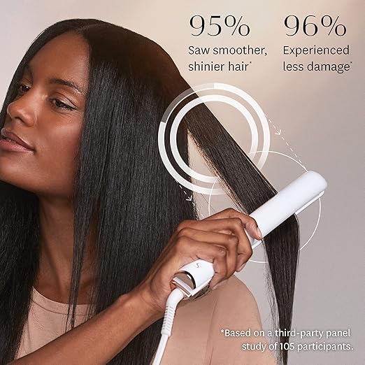 T3 SinglePass StyleMax Professional 1 Ceramic Flat Iron with Custom Heat Automation 9 Heat Settings Longer Ceramic Plates for Straightening Waving Curling &amp Styling