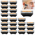24 Replacement Razor Blades for Men – Compatible with Gillette ProGlide &ampRazor Systems 5-Blade Refills Wet Shave Value Pack Smooth &amp Precise
