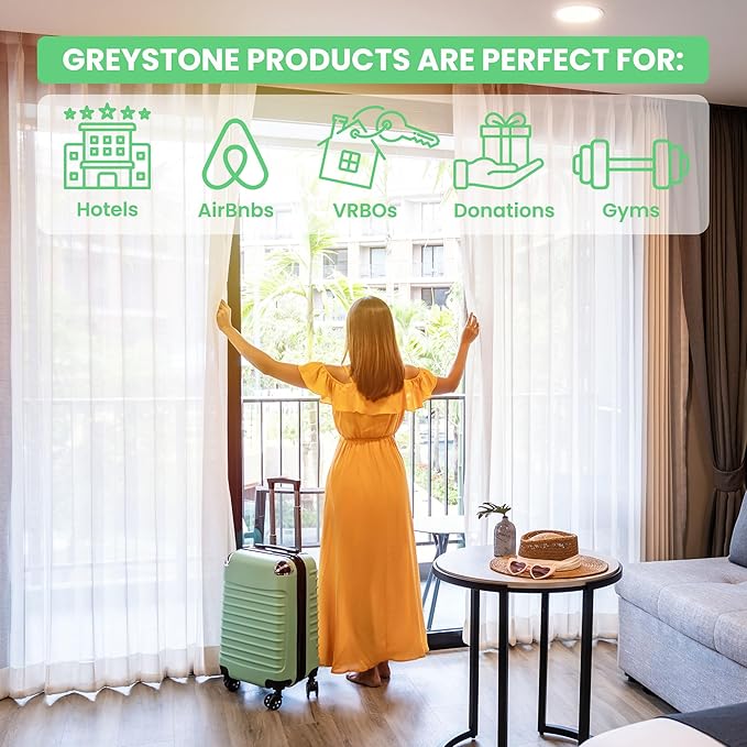 Grey Stone Body Wash | 2 Gallons | For Hotel &amp Vacation Rentals to Refill Shower Dispensers (256 fl oz)