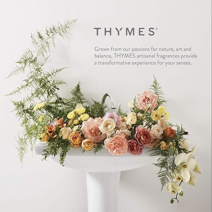 Thymes Moisturizing Body Wash with Pump - Body Soap - Bath Products - Skin Care - Liquid Soap with Notes of Water Lily White Cyclamen Driftwood Yuzu &amp Bamboo (Aqua Coralline 9.25 fl oz)