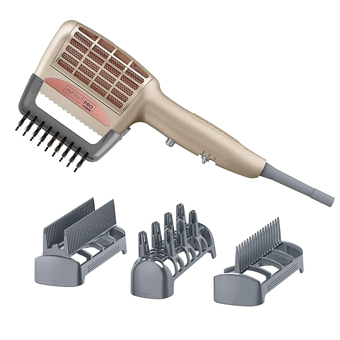 INFINITIPRO BY CONAIR 4-in-1 Frizz Free Styling Hair Dryer 1875W Hair Dryer and 4 Attachments