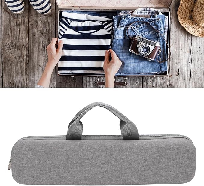 Hair Straightener Travel Case Hard Carry Protective Organizer EVA for Airstrait HT01 Grey