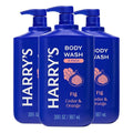 Harry's Men's Body Wash - Fig - 30 fl oz - Shower Gel for Men - No Parabens Sulfates or Dyes (Pack of 3)