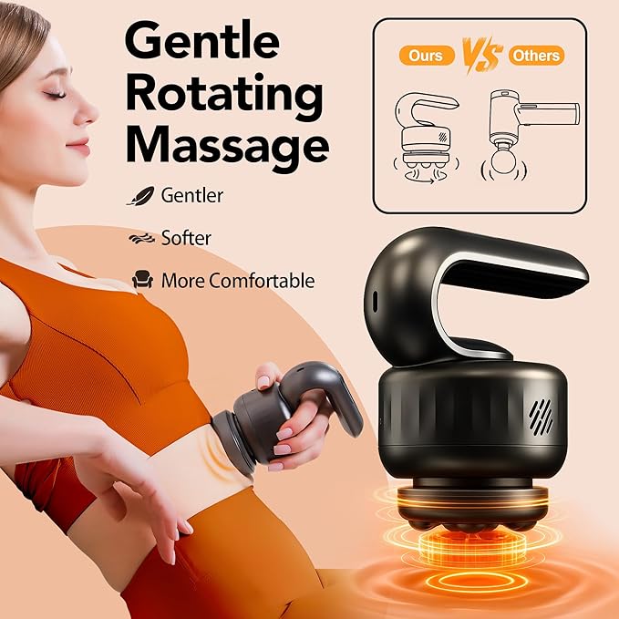 Massage Gun -Handheld Muscle Massager Tools Back and Neck Massager for Pain Relief Deep Tissue 5 Speeds &amp 3 Massage Heads - Gifts for Women Father Mother FriendsSisters