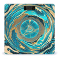 Turquoise Blue Gold Marble Scale for Body Weight Highly Accurate Digital Bathroom Body Scale Digital Bathroom Scales for People Anti-Slip Large LCD Display Smart Scales