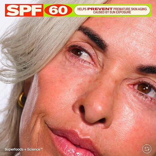 Youth To The People Youthscreen Sunscreen with SPF 60 Daily Hydration + Pollution Defense Invisible Broad Spectrum Sunscreen No White Cast Dewy Finish Non-comedogenic -1.3 fl oz