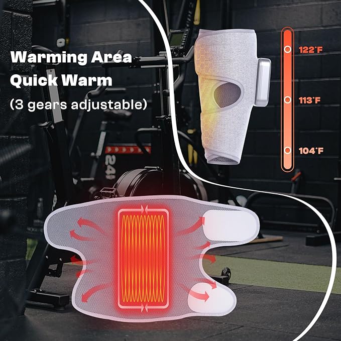 Calf Massager Cordless Leg Massager for Relaxation 3 Intensities 3 Modes Gift for Men Women at Home Office Gym (2 Piece)