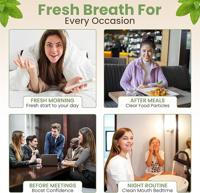 Nature's Brands - Herbal Choice Mari Organic Mouth Wash 8 Oz Peppermint Flavor - Tea Tree Thyme &amp Fennel Oils for Fresh Breath &amp Healthy Gums - 1:10 Concentrated Mouthwash in BPA-Free Bottl