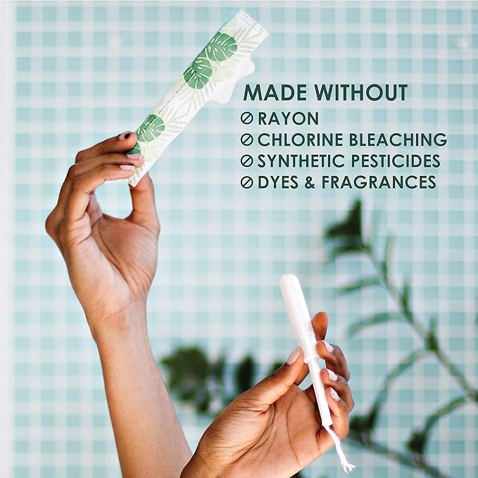 L. Cotton Tampons Regular Absorbency Contains an Organic Cotton Core Made Without Synthetic Pesticides or Fragrances 84 Count (2 Packs of 42)