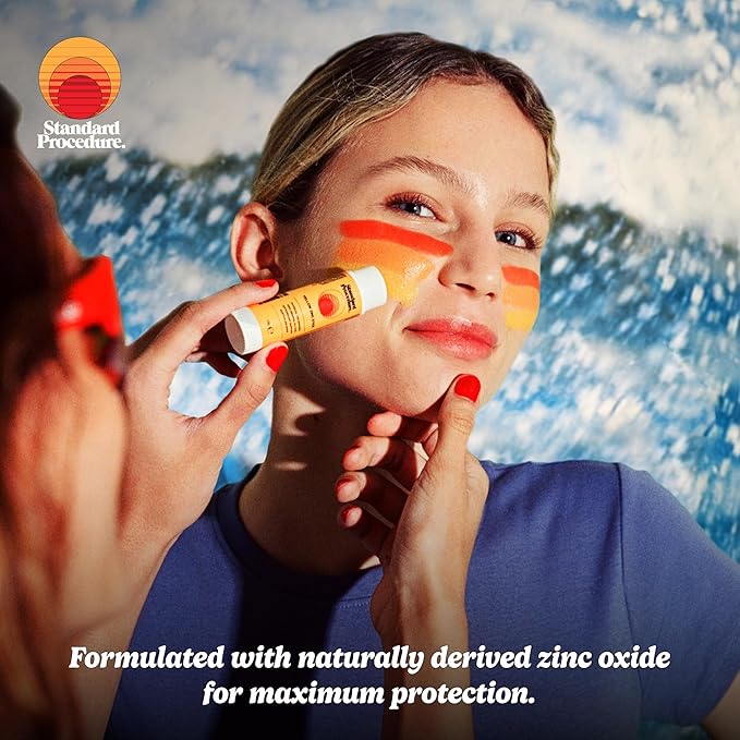 Standard Procedure - Zinc Sunscreen Sticks - SPF 50+ Tinted Sunscreen Sticks Available in Yellow Orange &amp Red - Zinc Sunscreen Sticks Made w/Naturally Derived Zinc - Australian Sunscreen