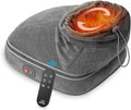 Snailax Foot Massager with Heat Heated Foot Warmer Under Desk Vibration Feet Massager Machine with 3 Vibrating Modes &amp 2 Heating Levels Remote Control Foot Heater