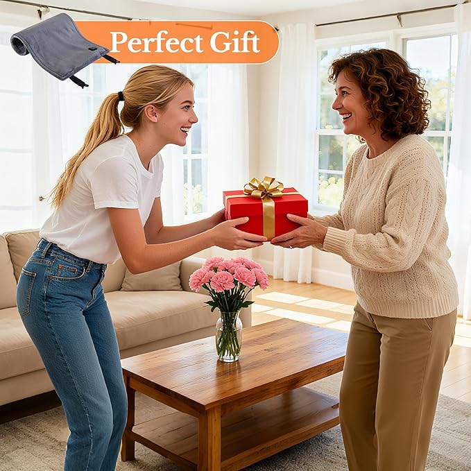 Cordless Heating Pad for Back Pain Relief &amp Cramps 12x24 Portable Heating Pad with Adjustable Straps Battery Operated Heated Pad Gifts 3 Heat Levels Pain Relief for Back Shoulder &amp Legs