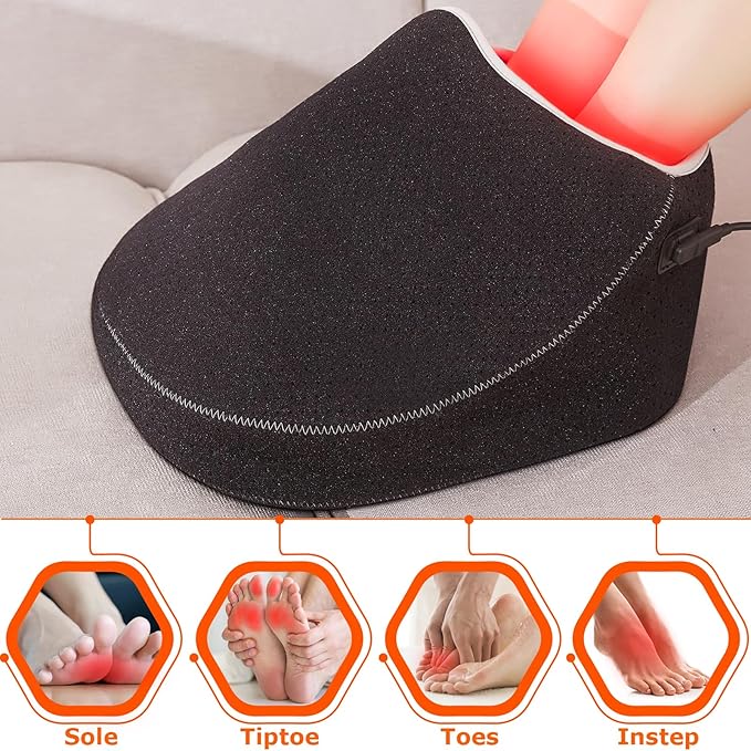 CAMECO 1 Pack Red Infrared Light Therapy for Feet Red Light Therapy for Feet Neuropathy | 0-30min Timer Home Use