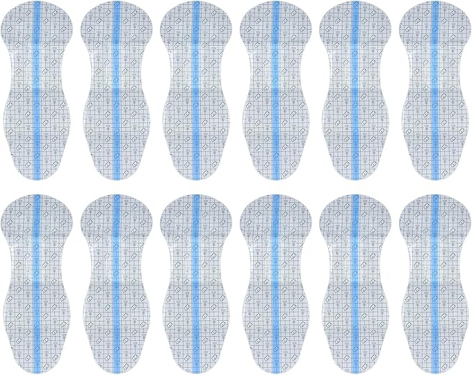 12Pcs Swimming Panty Liner 16.5 x 6.3in Women Private Patch Water Comfortable Concealed PU Swimming Private Sticker for Women Children
