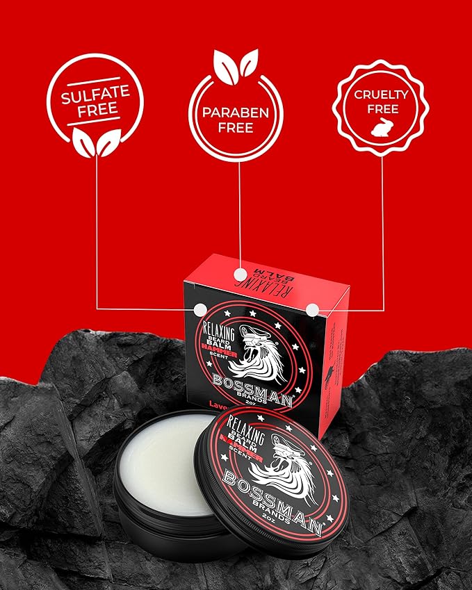 Bossman Beard Balm Variety Pack - Beard Grooming Growth and Care Kit - Softener and Moisturizer - All 6 Scents